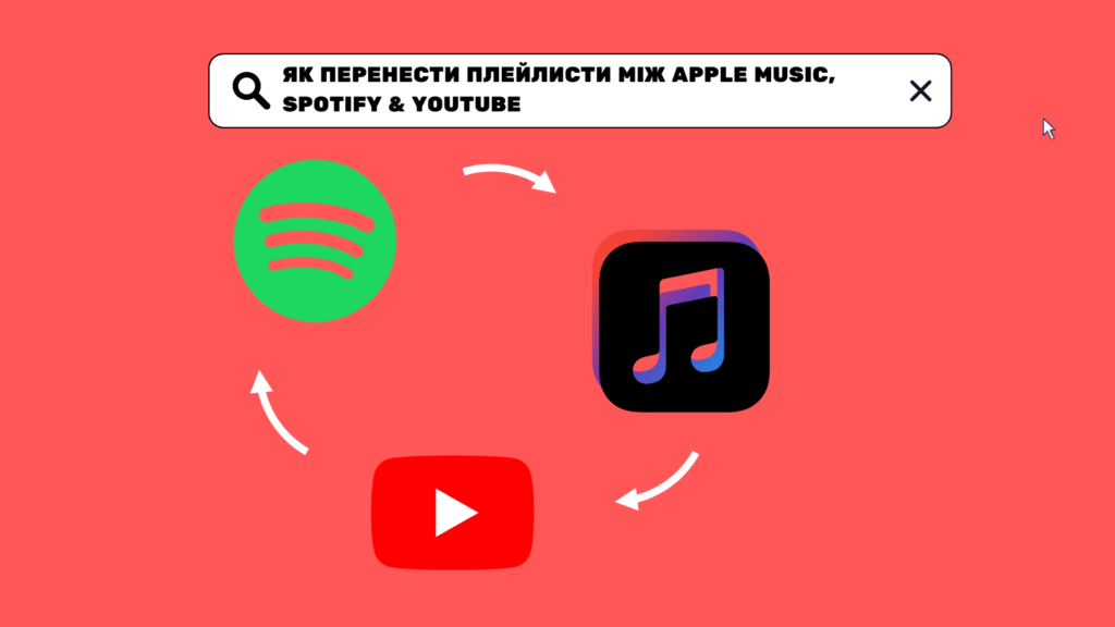 як перенести музику між apple music, spotify & youtube